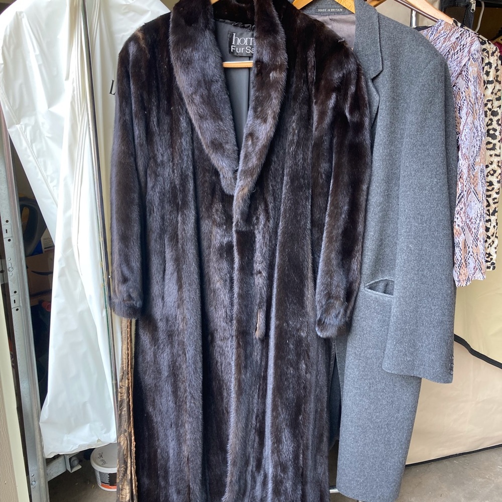 Full length Blackglama Mink Coat.